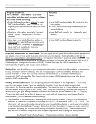 Form CF37 Recertification for CalFresh Benefits - California, Page 4