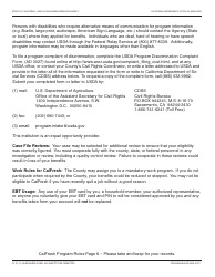 Form CF37 Recertification for CalFresh Benefits - California, Page 6