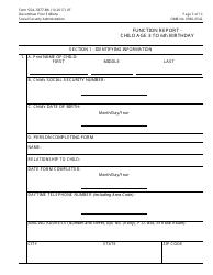 Form SSA-3377-BK Function Report - Child Age 3 to 6th Birthday, Page 3