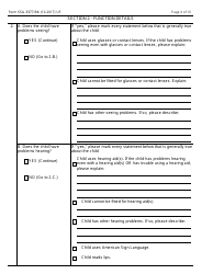 Form SSA-3377-BK Function Report - Child Age 3 to 6th Birthday, Page 4