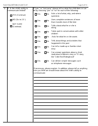 Form SSA-3377-BK Function Report - Child Age 3 to 6th Birthday, Page 6