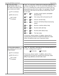 Form SSA-3377-BK Function Report - Child Age 3 to 6th Birthday, Page 9