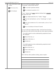 Form SSA-3376-BK Function Report - Child Age 1 to 3rd Birthday, Page 5