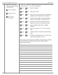 Form SSA-3376-BK Function Report - Child Age 1 to 3rd Birthday, Page 6
