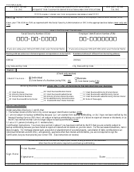 Document preview: Form CCA-1095-A State of Arizona Substitute W-9 Form - Request for Taxpayer Identification and Certification - Arizona