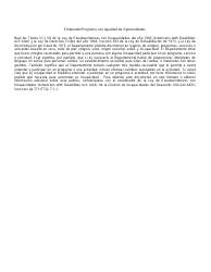 Formulario DDD-1271AFORPF Pagina De Continuacion - Arizona (Spanish), Page 2