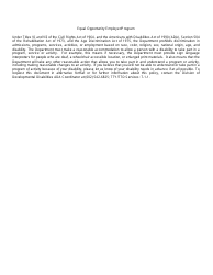Form DDD-1271AFORPF Continuation Page - Arizona, Page 2