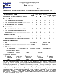 Document preview: Form AAA-1194A FORPD Ship Evaluation - Arizona