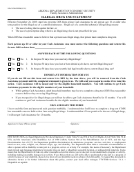 Document preview: Form FAA-1415A FORNA Illegal Drug Use Statement - Arizona