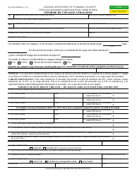 Document preview: Form CCA-1021AFORPFS Informe De Copagos Atrasados - Arizona