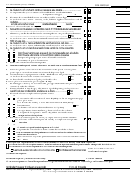 Formulario LCR-1023A FORPDS Informe De Inspeccion De Seguridad Vital - Arizona (Spanish), Page 2