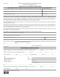 Form CS-258 Affidavit of Paternity Rescission - Arizona (English/Spanish), Page 3