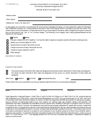 Document preview: Form GCI-1050B RAPDF Prior Written Notice - Arizona
