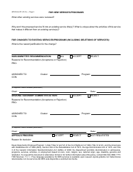Form HPZ-034-A-PF Request for a New or Revised Program/Cluster/Service - Arizona, Page 2