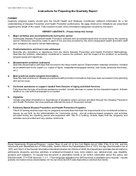 Form AAA-1240A FORFF Disease Prevention and Health Promotion Services Quarterly Summary Report - Arizona, Page 3