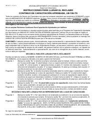 Document preview: Instrucciones para Formulario UB-106-T-S Reclamo Continuo - Arizona (Spanish)
