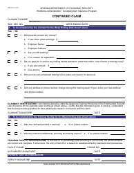 Document preview: Form UB-106-T Continued Claim - Arizona