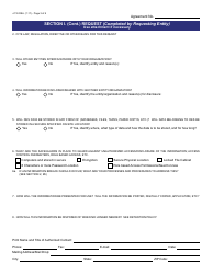 Form J-119 DSA Data Sharing Request/Agreement - Arizona, Page 3