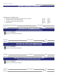 Form J-119 DSA Data Sharing Request/Agreement - Arizona, Page 5