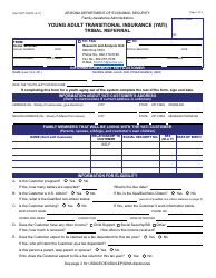 Form FAA-1097T FORFF &quot;Young Adult Transitional Insurance (Yati) Tribal Referral&quot; - Arizona