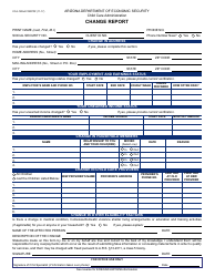 Document preview: Form CCA-1235A Change Report - Arizona