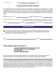 Document preview: Formulario ESA-1126A FORFFS Cancelacion of Direct Deposit - Arizona (Spanish)