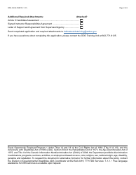 Form DDD-1691A FORFF Article 9 Instructor Application Packet - Arizona, Page 2