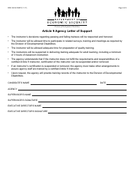 Form DDD-1691A FORFF Article 9 Instructor Application Packet - Arizona, Page 8