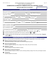 Form DDD-1151A FORFF Augmentative Alternative Communication (Aac) Referral Packet - Arizona, Page 2