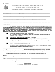 Document preview: Form RP-3619 Consolidated Incentive Aid Program Application for State Aid - New York
