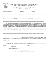 Document preview: Form RP-3616 Optional County Services Application for State Aid - New York