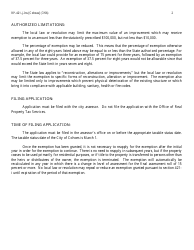 Instructions for Form RP-421-J [COHOES] Application for Real Property Tax Exemption for Capital Improvements to Multiple Dwelling Buildings Within Certain Cities - City of Cohoes, New York, Page 2