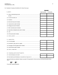 Form RP-420-A/B-RNW-I Schedule A Renewal Application for Real Property Tax Exemption for Nonprofit Organizations I-Organization Purpose - New York, Page 2