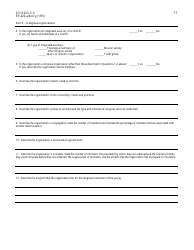 Form RP-420-A/B-ORG Schedule A Application for Real Property Tax Exemption for Nonprofit Organizations - New York, Page 11