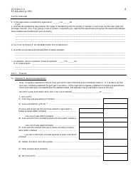 Form RP-420-A/B-ORG Schedule A Application for Real Property Tax Exemption for Nonprofit Organizations - New York, Page 4