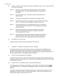 Instructions for Form RP-305-PR Agricultural Payment Report - New York, Page 2