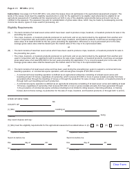 Form RP-305-C Agricultural Assessment - Written Lease Affidavit for Rented Land - New York, Page 2