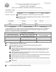 Document preview: Form RP-305-A Agricultural Assessment Notice of Approval or Denial of Application - New York