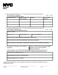 Tow Truck Renewal Application Supplement - New York City, Page 3