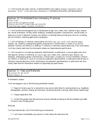 Theatrical Employment Agency Self-certification Form - New York City, Page 11