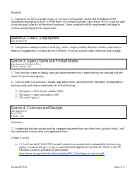 Theatrical Employment Agency Self-certification Form - New York City, Page 6