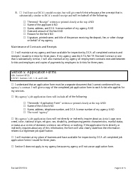 Theatrical Employment Agency Self-certification Form - New York City, Page 8