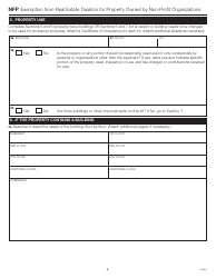 Form NFP Application for Exemption From Real Estate Taxation for Property Owned by Non-profit Organizations - New York City, Page 6