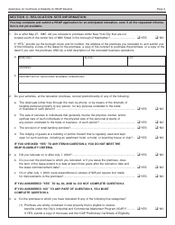 Form REAP Application for Certificate of Eligibility for Reap Benefits - New York City, Page 2