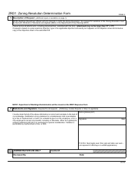 Form ZRD1 Zoning Resolution Determination Form - New York City, Page 2