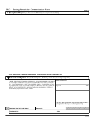 Form ZRD1 Zoning Resolution Determination Form - New York City, Page 3