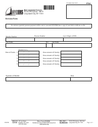 Form F544 Revision Form - New York City