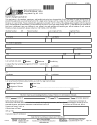 Form F291 Name Change Application - New York City
