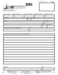 Form F852 Request for Information - New York City