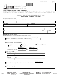 Document preview: Form F234 Agency's Employee Status Change Notification - New York City